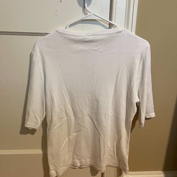 Abercrombie White Crew Neck T-Shirt - Picture 3 of 7